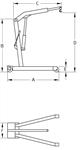 Grue d’atelier pliante 1000kg - DRAKKAR EQUIPEMENT - 13078